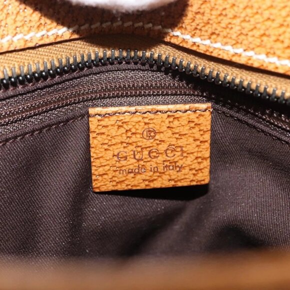 GUCCI GG Canvas Tote Bag Beige Silver 113011 Auth 148839V - Picture 10 of 16